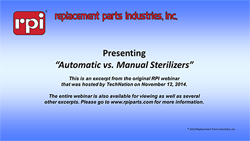 Automatic vs. Manual Sterilizers (11:50)