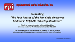 The Four Phases of the Run Cycle on Newer Midmark® M9 & M11 Tabletop Sterilizers (18:32)