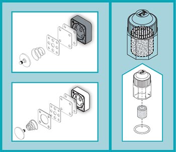 RPI introduces a new CLEAR Filter Housing and upgrades the Repair Kits to fit A-dec Utility Module and Regulators!
