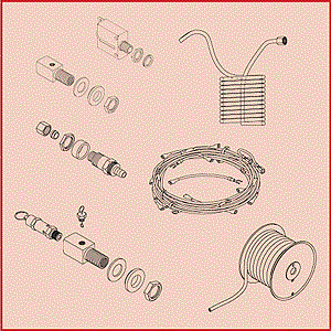 Safety Valve Holder, Wire Harness, Condensation Coil, Circuit Breaker, and Drain Valve Assembly - All New Parts to fit Tuttnauer