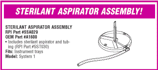 It's Here! The Sterilant Aspirator Assembly to fit Steris System 1