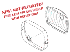 RPI Part #ADR185 - REFLECTOR with Free Lens Splash Shield