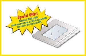 Special Offer on the RPI Lid Assembly to fit Steris System 1!