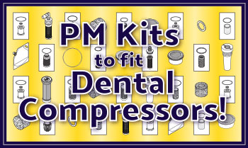 RPI is Your Best Source for PM Kits to fit Oil-less and Lubricated Dental
Compressors!