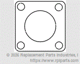 RPI Part #ADG027 - 5 HOLE GASKET 