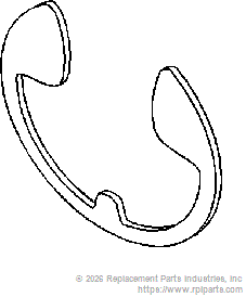 RPI Part #ADR040 - RETAINING RING (EXTERNAL) 