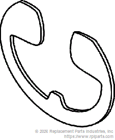 RPI Part #ADR043 - RETAINING RING (EXTERNAL) 