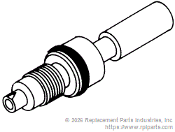 RPI Part #ADS010 - VALVE STEM NEEDLE (BLACK) 