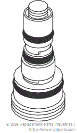 RPI Part #ADV163 - CARTRIDGE (WATER VALVE)