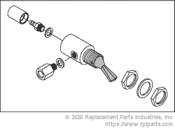 RPI Part #ADV180 - CUP FILL TOGGLE VALVE (GRAY)