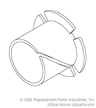 RPI Part #AIB179 - BEARING (FLANGED)