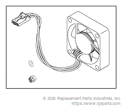 RPI Part #AIF158 - FAN ASSY (CONTROLLER)