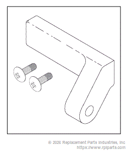 RPI Part #AIH149 - HINGE (ACCESS PANEL) REAR LEFT