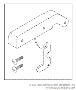 RPI Part #AIH153 - HINGE (HOOD) REAR LEFT