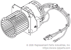 RPI Part #AIK007 - MOTOR KIT (115 VAC)