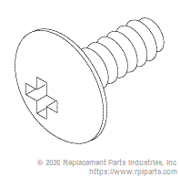 RPI Part #AIS183 - SCREW (#4-40 x 1/4)