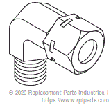 RPI Part #AMF116 - ELBOW (1/4 x 1/8 MPT)