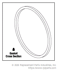 RPI Part #AMG004 - DOOR GASKET