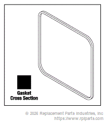 RPI Part #AMG009 - DOOR GASKET
