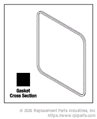 RPI Part #AMG010 - DOOR GASKET