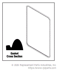 RPI Part #AMG012 - DOOR GASKET