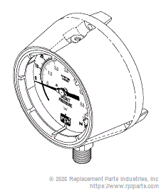 RPI Part #AMG287 - PRESSURE GAUGE (JACKET)