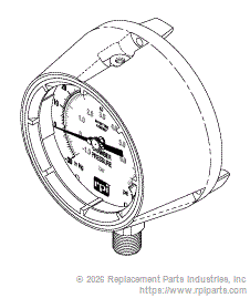 RPI Part #AMG288 - PRESSURE GAUGE (CHAMBER)