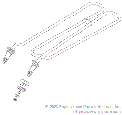 RPI Part #AMH016 - HEATING ELEMENT ASSEMBLY