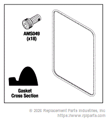RPI Part #AMK083 - DOOR GASKET KIT