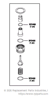 RPI Part #AMK223 - SOLENOID VALVE REPAIR KIT