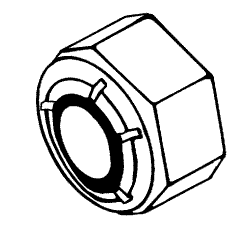 RPI Part #AMN059 - HEX NUT WITH ELASTIC STOP 