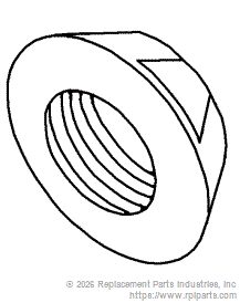 RPI Part #AMN082 - “SPECIAL” NUT