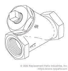 RPI Part #AMS203 - STRAINER (3/4