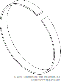 RPI Part #CAL092 - RUBBER STRIP LINER - 6 PLACE HEAD