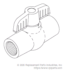 RPI Part #CHV009 - DRAIN VALVE (1/2