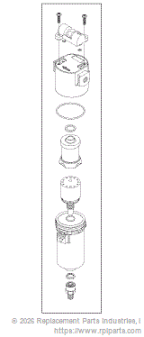 RPI Part #CMA021 - COALESCING FILTER ASSEMBLY (5 oz.)