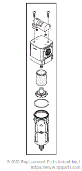 RPI Part #CMA084 - PARTICLE FILTER ASSEMBLY