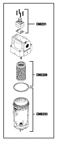 RPI Part #CMA230 - PARTICULATE FILTER ASSEMBLY