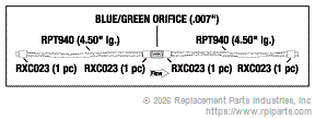RPI Part #CMA245 - ORIFICE ASSEMBLY (.007