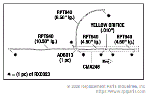 RPI Part #CMA252 - REGENERATION ORIFICE ASSEMBLY