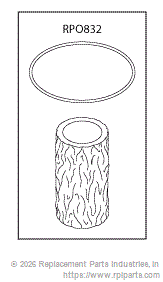 RPI Part #CME110 - COALESCING FILTER ELEMENT
