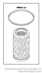 RPI Part #CME227 - COALESCING FILTER ELEMENT