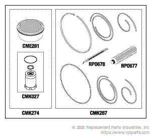 RPI Part #CMK286 - COMPRESSOR PM & TIP SEAL KIT 
