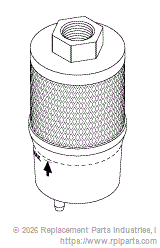 RPI Part #CMS128 - EXHAUST SILENCER