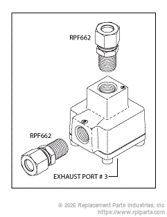 RPI Part #CMV123 - UNLOADER VALVE