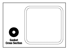 RPI Part #CSG001 - DOOR GASKET (20
