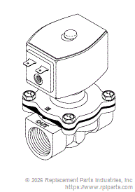 RPI Part #CSV005 - SOLENOID VALVE ASSEMBLY