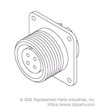 RPI Part #CVR004 - MONOPOLAR RECEPTACLE