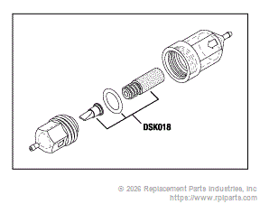 RPI Part #DSA002 - DUCKBILL FILTER ASSEMBLY