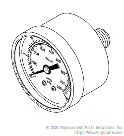RPI Part #GOG006 - VACUUM GAUGE